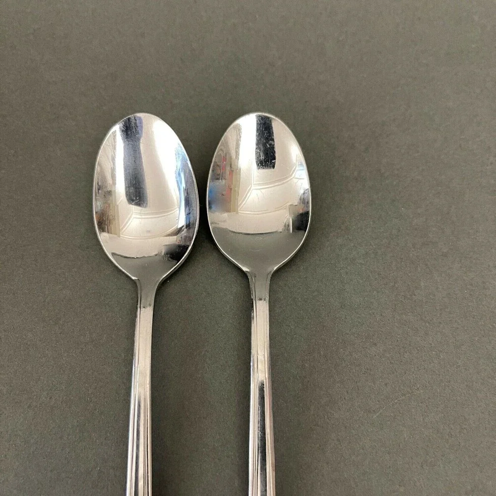 Delco Natalie Stainless Steel Spoons Flatware‎ Lot of 2